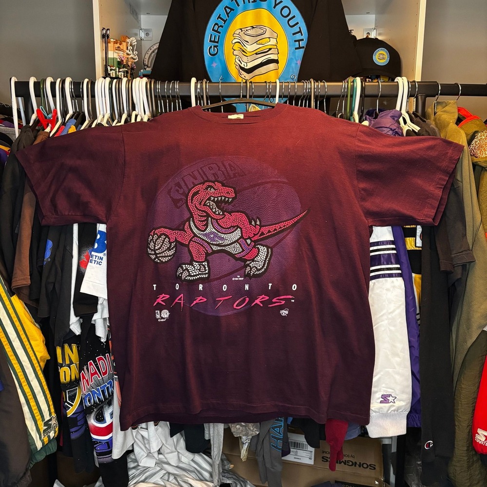 1994 Toronto Raptors Vintage Logo Tee Made in Canada XXL